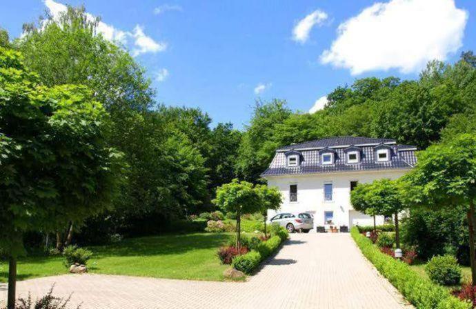 Weisses-Haus-Am-Kurpark-Fewo-Waldblick Quedlinburg Kültér fotó